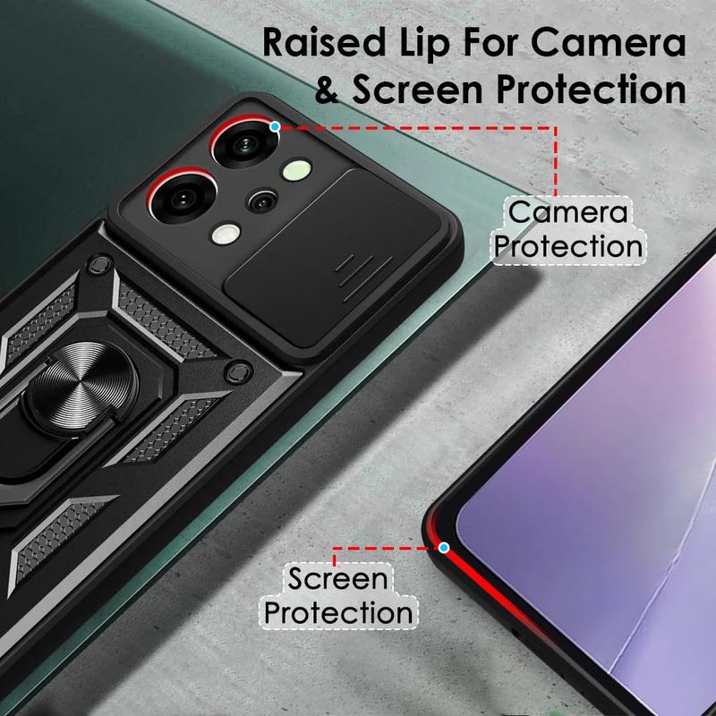 Laptop, Telefoane si Tablete - Telefoane mobile si accesorii - Accesorii Telefoane - Huse telefoane - Husa pentru Oppo Reno14 - Techsuit CamShield Series - Negru - Infinity.ro