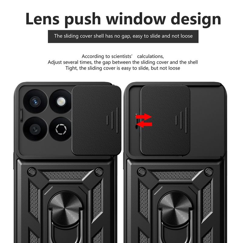 Laptop, Telefoane si Tablete - Telefoane mobile si accesorii - Accesorii Telefoane - Huse telefoane - Husa pentru Honor 200 Smart / X7c - Techsuit CamShield Series - Negru - Infinity.ro