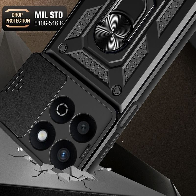 Laptop, Telefoane si Tablete - Telefoane mobile si accesorii - Accesorii Telefoane - Huse telefoane - Husa pentru Honor 200 Smart / X7c - Techsuit CamShield Series - Negru - Infinity.ro