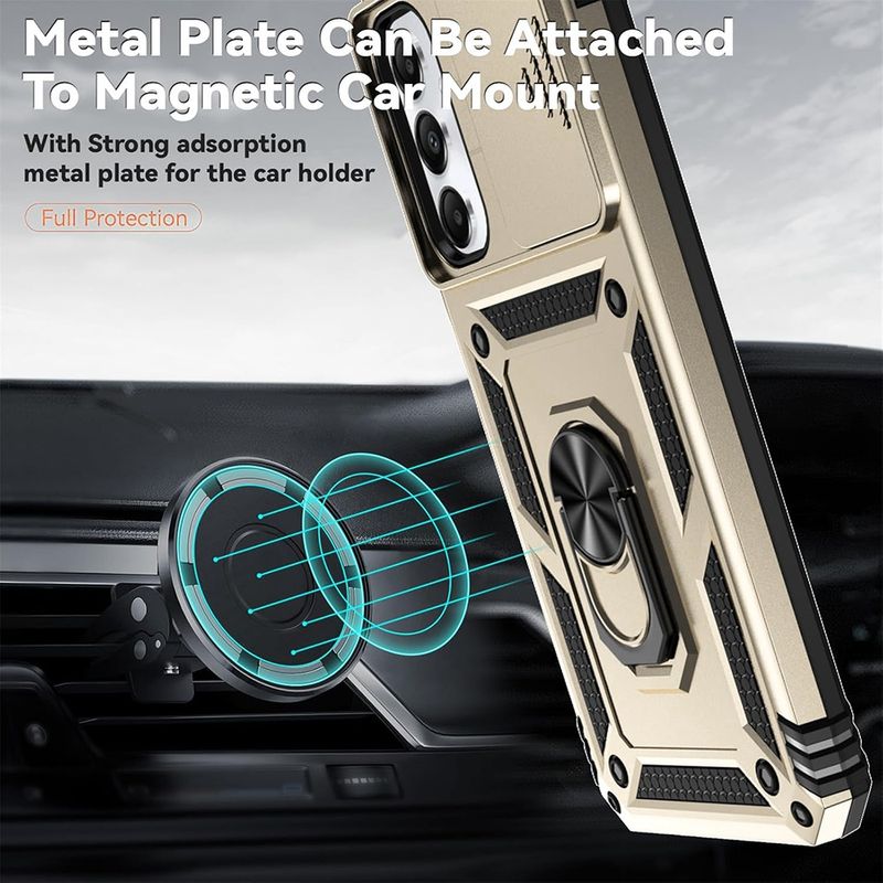 Laptop, Telefoane si Tablete - Telefoane mobile si accesorii - Accesorii Telefoane - Huse telefoane - Husa pentru Samsung Galaxy A52 4G / A52 5G / A52s 5G - Techsuit CamShield Series - Auriu - Infinity.ro