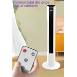 Electronice si Electrocasnice - Climatizare si sisteme de incalzire - Aparate racire aer - Ventilatoare - Ventilator tip coloana cu telecomanda si control prin aplicatie, 3 trepte, oscilare automata, timer - Infinity.ro