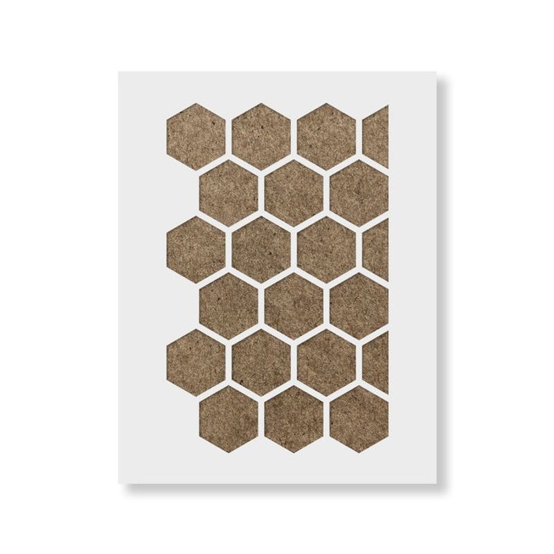 Casa si Gradina - Decoratiuni - DIY - Sabloane decorative pereti - Sablon Perete vopsire, tencuiala 900x600x0.7mm Honeycomb Refolosibil, model MXSP7065 - Infinity.ro