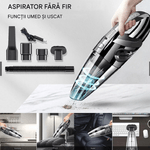 Auto si Moto - Intretinere auto - Aspiratoare auto - Aspirator auto portabil, fara fir EMV, dubla utilizare pentru casa si masina, 5 accesorii, 120 W, geanta depozitare - Infinity.ro