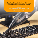 Auto si Moto - Intretinere auto - Aspiratoare auto - Aspirator auto portabil, fara fir EMV, dubla utilizare pentru casa si masina, 5 accesorii, 120 W, geanta depozitare - Infinity.ro