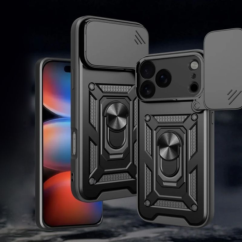 Laptop, Telefoane si Tablete - Telefoane mobile si accesorii - Accesorii Telefoane - Huse telefoane - Husa pentru iPhone 17 Pro Max - Techsuit CamShield Series - Negru - Infinity.ro
