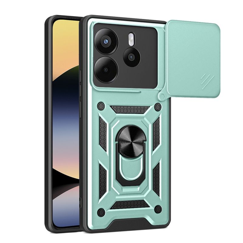 Laptop, Telefoane si Tablete - Telefoane mobile si accesorii - Accesorii Telefoane - Huse telefoane - Husa pentru Xiaomi Rosumi Note 14 4G (163.25 x 76.55 x 8.16mm) - Techsuit CamShield Series - Verde - Infinity.ro