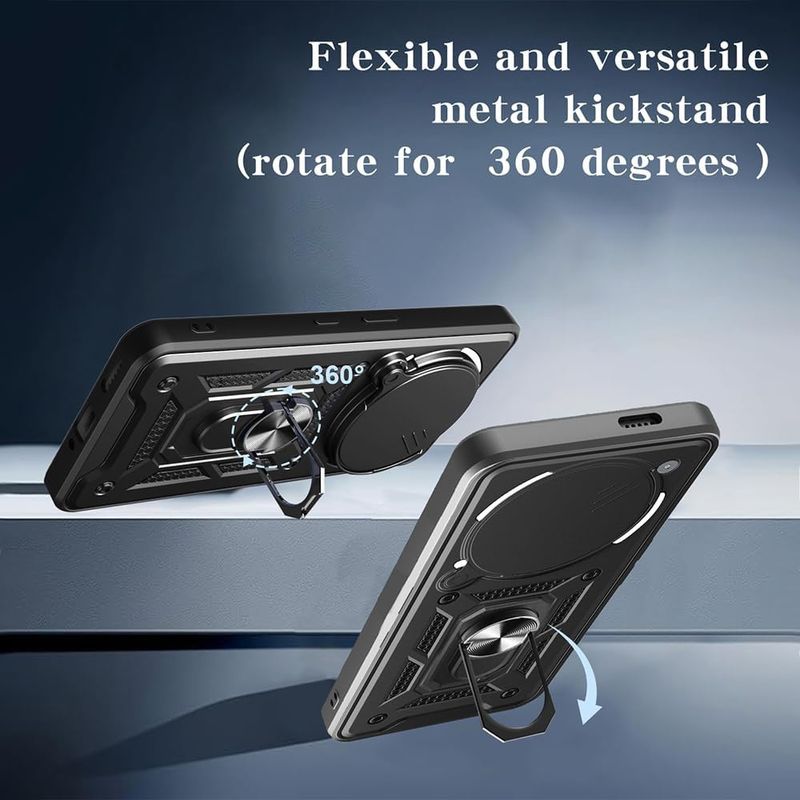Laptop, Telefoane si Tablete - Telefoane mobile si accesorii - Accesorii Telefoane - Huse telefoane - Husa pentru Nothing Phone (3a) Pro - Techsuit CamShield Series - Negru - Infinity.ro