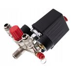 Casa si Gradina - Electrice - Echipamente electrice - Accesorii compresoare - Presostat compresor aer cu 2 cai, cuple rapide si supapa cu reglaj al presiunii de iesire 220V 15A XM806873T - Infinity.ro