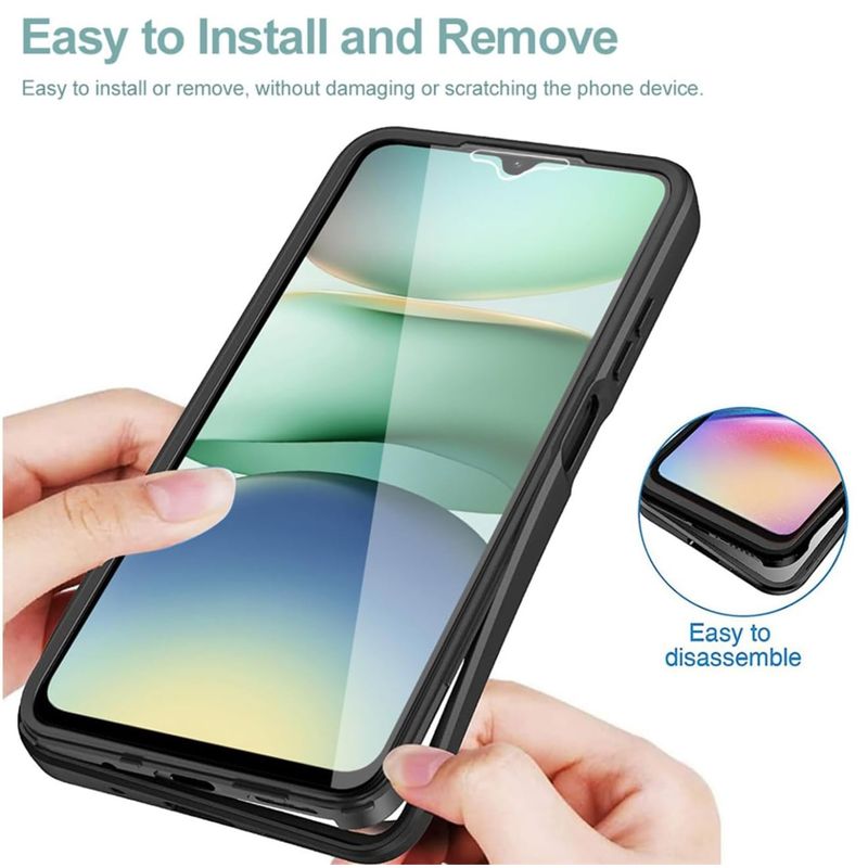 Laptop, Telefoane si Tablete - Telefoane mobile si accesorii - Accesorii Telefoane - Huse telefoane - Husa pentru Xiaomi Rosumi A5A 4G (Standard) + Folie - Techsuit ColorVerse 360 Series - Negru - Infinity.ro