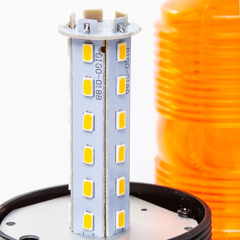 Auto si Moto - Electrice auto - Iluminare si semnalizare - Becuri auto - Girofar cu lumina de avertizare 30 Led-uri portocaliu XM82713 - Infinity.ro
