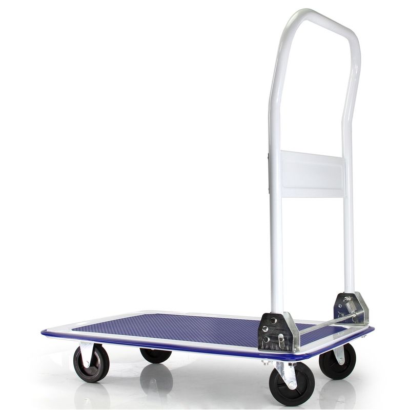 Casa si Gradina - Constructii - Depozitare, transport si protectie - Accesorii echipamente pentru transport si ridicat - Carut tip platforma de transport sarcina 300Kg Pliabil XM80091 - Infinity.ro