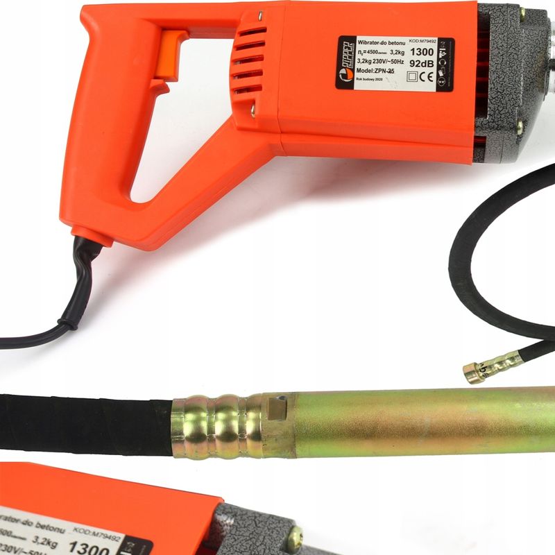 Casa si Gradina - Constructii - Utilaje constructii - Vibratoare de beton - Vibrator de beton profesional 1300W cu lance flexibila 200CM/35MM | Model XM79492 - Infinity.ro