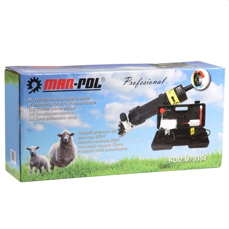 Petshop - Ingrijire si Igiena - Aparate de ingrijire - Aparate tuns animale - Masina electrica profesionala de tuns oi si capre cu reglaj – MXM79354 - Infinity.ro