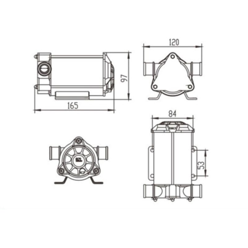 Casa si Gradina - Gradinarit si plante - Agricultura - Utilaje agricole - Pompa transfer lichide lapte apa 35L/min 90W 220V 1/2" MXM79903 - Infinity.ro