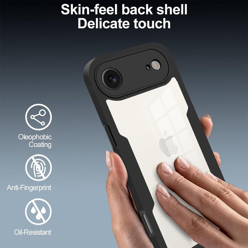 Laptop, Telefoane si Tablete - Telefoane mobile si accesorii - Accesorii Telefoane - Huse telefoane - Husa pentru iPhone 17 Air + Folie - Techsuit ColorVerse 360 Series - Negru - Infinity.ro