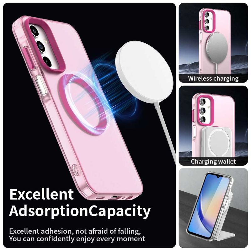 Laptop, Telefoane si Tablete - Telefoane mobile si accesorii - Accesorii Telefoane - Huse telefoane - Husa pentru Samsung Galaxy A35 5G - Techsuit CandyCase MagSafe - Roz - Infinity.ro
