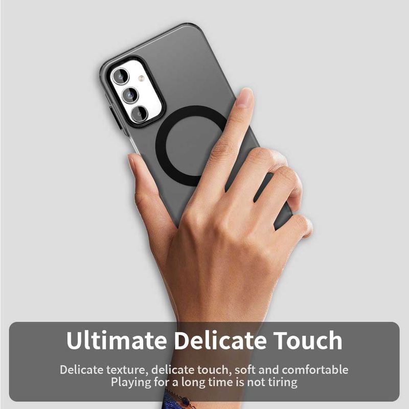 Laptop, Telefoane si Tablete - Telefoane mobile si accesorii - Accesorii Telefoane - Huse telefoane - Husa pentru Samsung Galaxy A55 5G - Techsuit CandyCase MagSafe - Negru - Infinity.ro