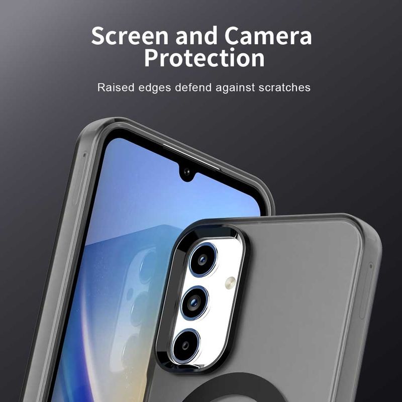 Laptop, Telefoane si Tablete - Telefoane mobile si accesorii - Accesorii Telefoane - Huse telefoane - Husa pentru Samsung Galaxy A55 5G - Techsuit CandyCase MagSafe - Negru - Infinity.ro