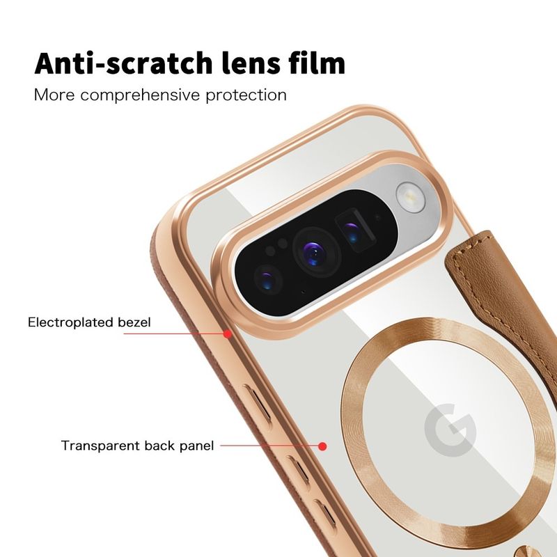 Laptop, Telefoane si Tablete - Telefoane mobile si accesorii - Accesorii Telefoane - Huse telefoane - Husa pentru Google Pixel 10 Pro XL - Techsuit SmartMag Book Case - Maro - Infinity.ro
