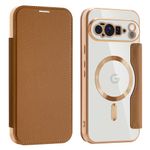 Laptop, Telefoane si Tablete - Telefoane mobile si accesorii - Accesorii Telefoane - Huse telefoane - Husa pentru Google Pixel 10 Pro XL - Techsuit SmartMag Book Case - Maro - Infinity.ro