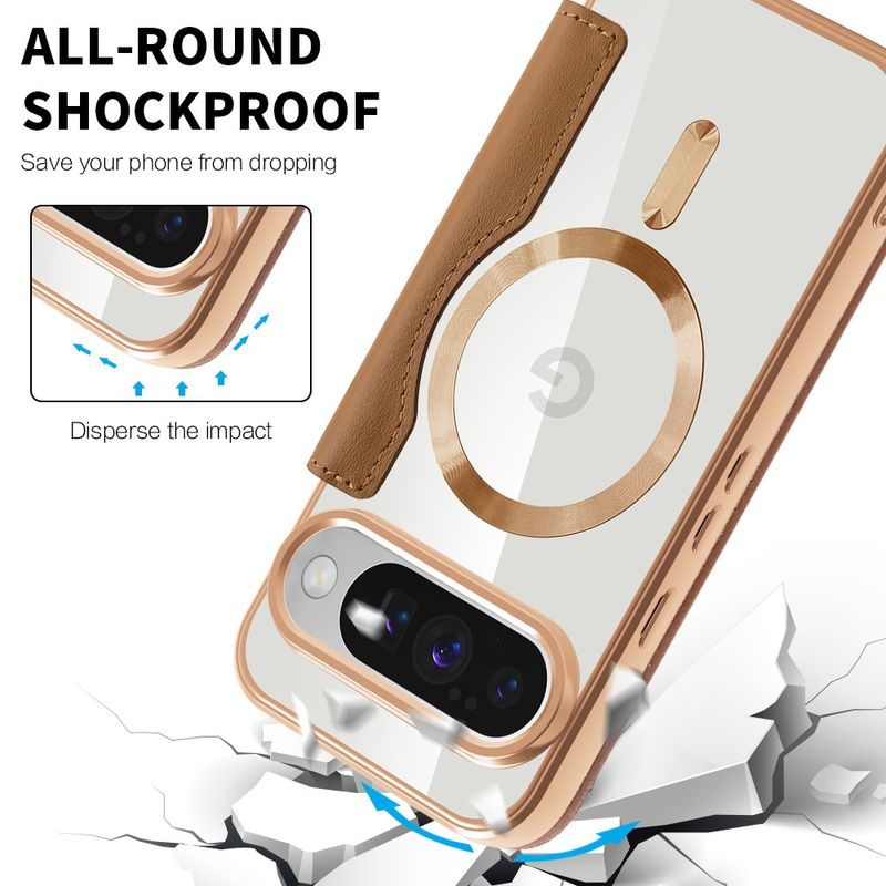 Laptop, Telefoane si Tablete - Telefoane mobile si accesorii - Accesorii Telefoane - Huse telefoane - Husa pentru Google Pixel 10 Pro XL - Techsuit SmartMag Book Case - Maro - Infinity.ro