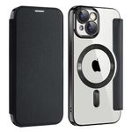 Laptop, Telefoane si Tablete - Telefoane mobile si accesorii - Accesorii Telefoane - Huse telefoane - Husa pentru iPhone 15 - Techsuit SmartMag Book Case - Negru - Infinity.ro