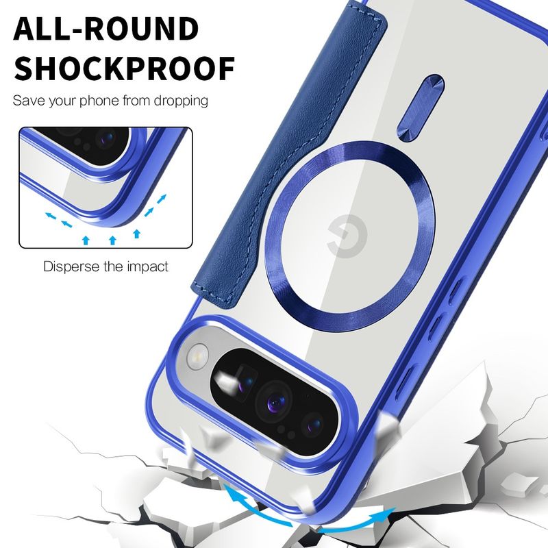 Laptop, Telefoane si Tablete - Telefoane mobile si accesorii - Accesorii Telefoane - Huse telefoane - Husa pentru Google Pixel 10 / 10 Pro - Techsuit SmartMag Book Case - Albastru - Infinity.ro