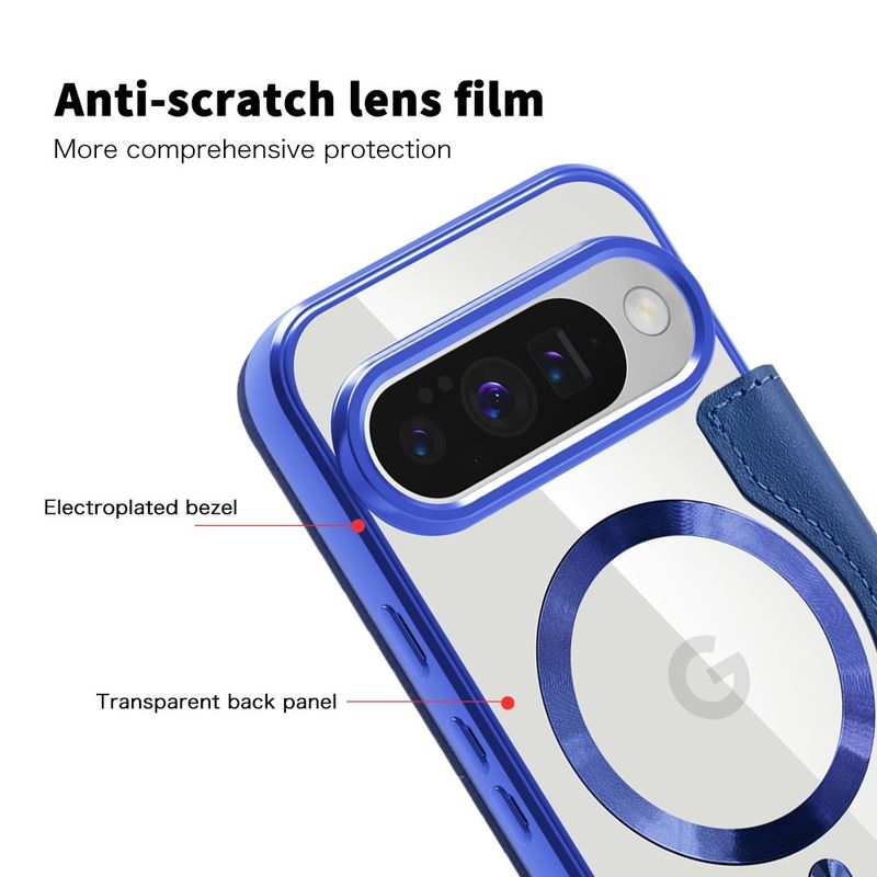 Laptop, Telefoane si Tablete - Telefoane mobile si accesorii - Accesorii Telefoane - Huse telefoane - Husa pentru Google Pixel 10 / 10 Pro - Techsuit SmartMag Book Case - Albastru - Infinity.ro