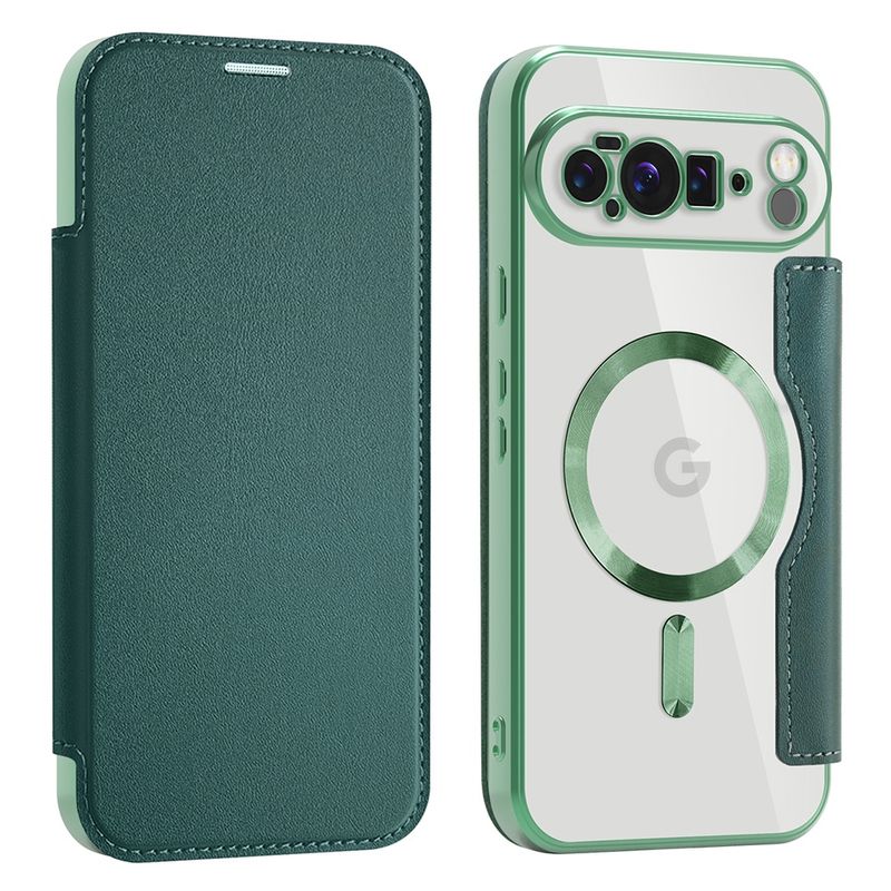 Laptop, Telefoane si Tablete - Telefoane mobile si accesorii - Accesorii Telefoane - Huse telefoane - Husa pentru Google Pixel 10 Pro XL - Techsuit SmartMag Book Case - Verde - Infinity.ro