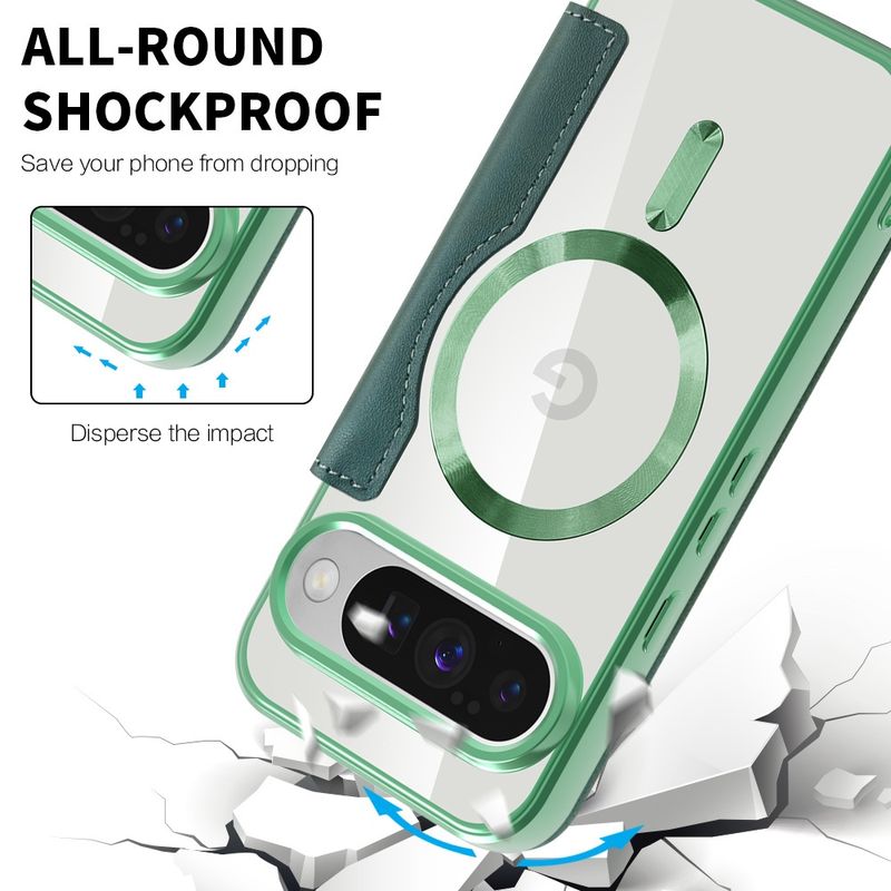 Laptop, Telefoane si Tablete - Telefoane mobile si accesorii - Accesorii Telefoane - Huse telefoane - Husa pentru Google Pixel 10 Pro XL - Techsuit SmartMag Book Case - Verde - Infinity.ro