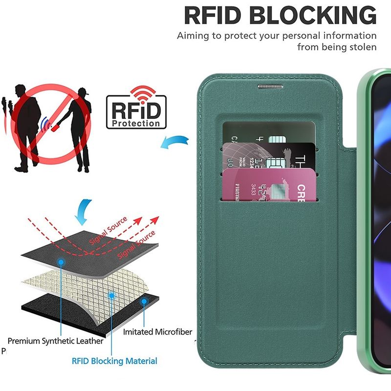 Laptop, Telefoane si Tablete - Telefoane mobile si accesorii - Accesorii Telefoane - Huse telefoane - Husa pentru Google Pixel 10 Pro XL - Techsuit SmartMag Book Case - Verde - Infinity.ro