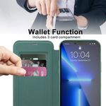 Laptop, Telefoane si Tablete - Telefoane mobile si accesorii - Accesorii Telefoane - Huse telefoane - Husa pentru iPhone 13 Pro Max - Techsuit SmartMag Book Case - Verde - Infinity.ro