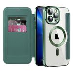 Laptop, Telefoane si Tablete - Telefoane mobile si accesorii - Accesorii Telefoane - Huse telefoane - Husa pentru iPhone 13 Pro Max - Techsuit SmartMag Book Case - Verde - Infinity.ro
