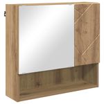 Casa si Gradina - Mobilier - Mobilier baie - Comode baie - Dulap cu oglinda stejar artizanal 59 x 17 x 55 cm Lemn compozit - Infinity.ro