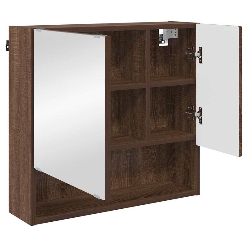 Casa si Gradina - Mobilier - Mobilier baie - Comode baie - Dulap cu oglinda Stejar brun 59 x 17 x 55 cm Lemn compozit - Infinity.ro