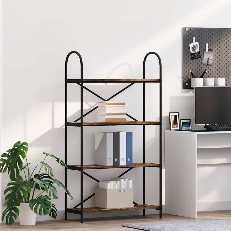 Casa si Gradina - Mobilier - Biblioteci si rafturi - Biblioteci - Raft pentru carti Stejar afumat 80 x 30 x 146 cm Lemn compozit - Infinity.ro