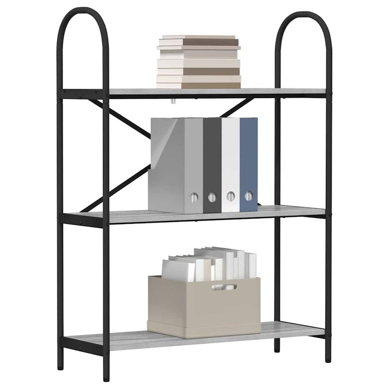 Casa si Gradina - Mobilier - Biblioteci si rafturi - Biblioteci - Raft pentru carti sonoma gri 80 x 30 x 109 cm Lemn compozit - Infinity.ro