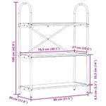 Casa si Gradina - Mobilier - Biblioteci si rafturi - Biblioteci - Raft pentru carti sonoma gri 80 x 30 x 109 cm Lemn compozit - Infinity.ro