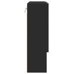 Casa si Gradina - Mobilier - Mobilier baie - Comode baie - Dulap cu oglinda cu raft Negru 59 x 17 x 55 cm Lemn compozit - Infinity.ro