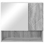 Casa si Gradina - Mobilier - Mobilier baie - Comode baie - Dulap cu oglinda sonoma gri 59 x 17 x 55 cm Lemn compozit - Infinity.ro