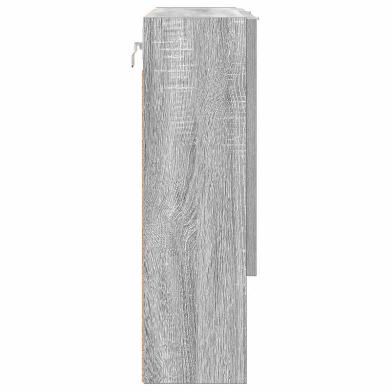Casa si Gradina - Mobilier - Mobilier baie - Comode baie - Dulap cu oglinda sonoma gri 59 x 17 x 55 cm Lemn compozit - Infinity.ro