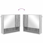 Casa si Gradina - Mobilier - Mobilier baie - Comode baie - Dulap cu oglinda sonoma gri 59 x 17 x 55 cm Lemn compozit - Infinity.ro
