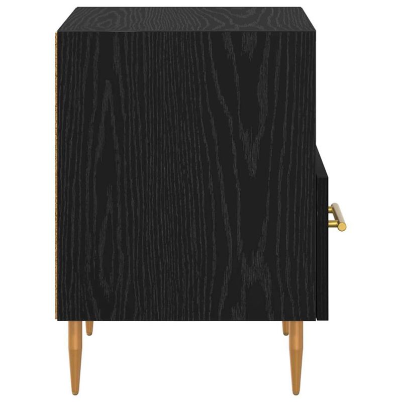 Casa si Gradina - Mobilier - Comode si corpuri - Noptiere - Noptiera cu sertar Negru 40 x 35 x 47.5 cm Lemn compozit - Infinity.ro