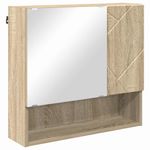 Casa si Gradina - Mobilier - Mobilier baie - Comode baie - Dulap cu oglinda Stejar sonoma 59 x 17 x 55 cm Lemn compozit - Infinity.ro