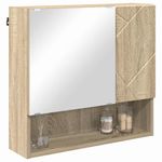 Casa si Gradina - Mobilier - Mobilier baie - Comode baie - Dulap cu oglinda Stejar sonoma 59 x 17 x 55 cm Lemn compozit - Infinity.ro