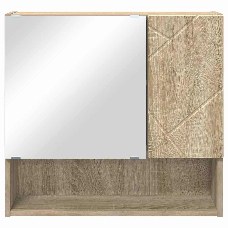 Casa si Gradina - Mobilier - Mobilier baie - Comode baie - Dulap cu oglinda Stejar sonoma 59 x 17 x 55 cm Lemn compozit - Infinity.ro