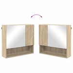 Casa si Gradina - Mobilier - Mobilier baie - Comode baie - Dulap cu oglinda Stejar sonoma 59 x 17 x 55 cm Lemn compozit - Infinity.ro