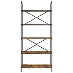 Casa si Gradina - Mobilier - Biblioteci si rafturi - Biblioteci - Raft pentru carti Stejar afumat 80 x 30 x 183 cm Lemn compozit - Infinity.ro