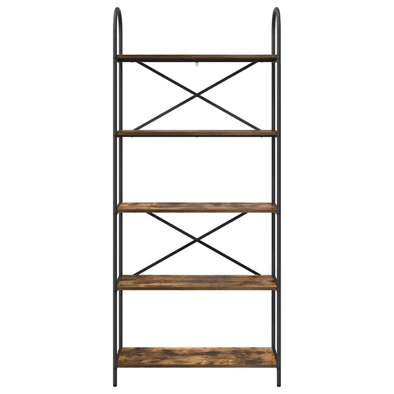 Casa si Gradina - Mobilier - Biblioteci si rafturi - Biblioteci - Raft pentru carti Stejar afumat 80 x 30 x 183 cm Lemn compozit - Infinity.ro