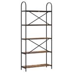 Casa si Gradina - Mobilier - Biblioteci si rafturi - Biblioteci - Raft pentru carti Stejar afumat 80 x 30 x 183 cm Lemn compozit - Infinity.ro